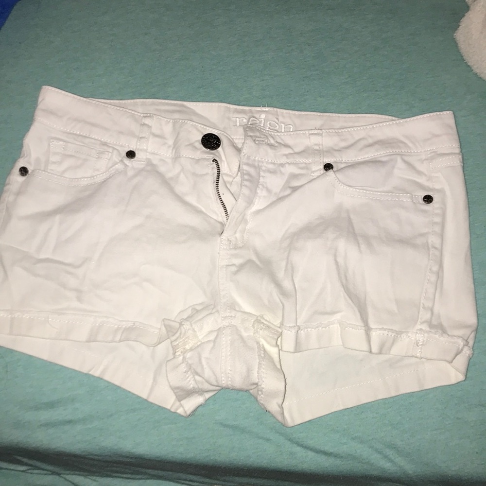 Reign White Shorty Shorts